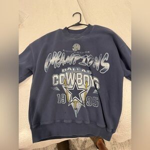 Abercrombie Womens NFL Crewneck - Dallas Cowboys Size XS